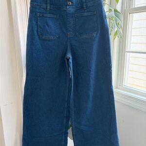 SPANX Dark Blue Flare Pull On Jeans